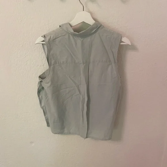 Nanushka tank blouse sage green - Picture 3 of 6